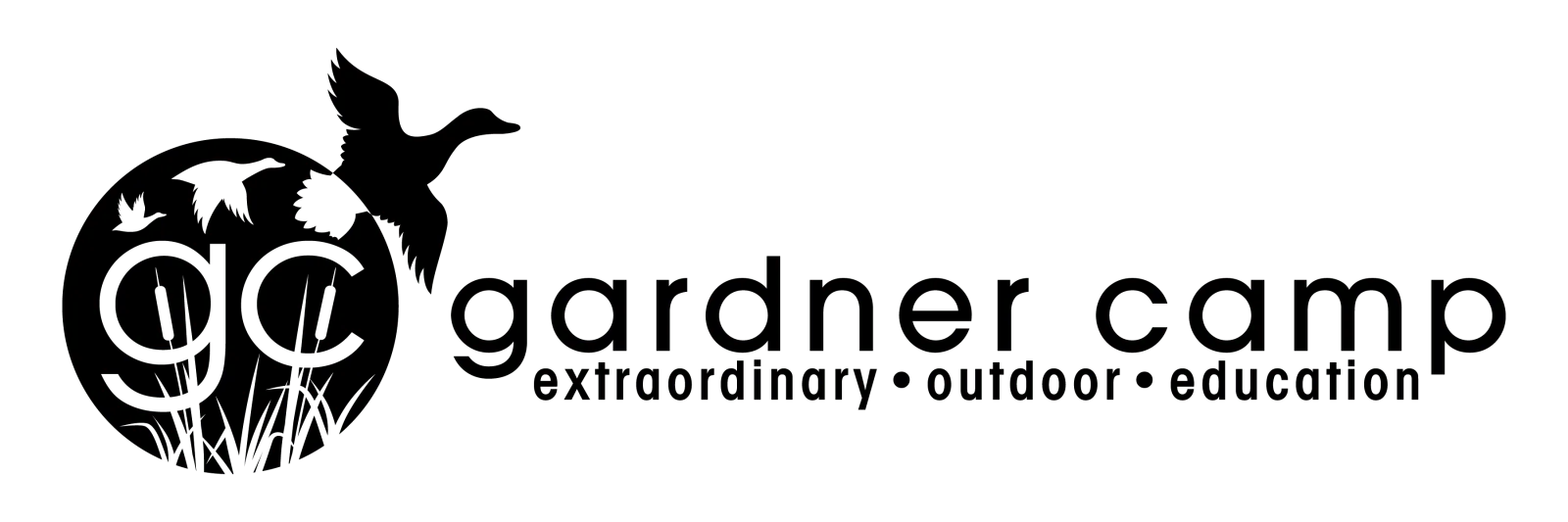 Gardner Camp - Black PNG Logo