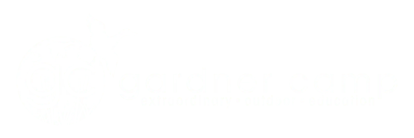 Gardner Camp White Logo