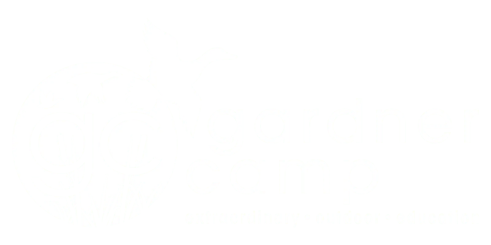 Gardner Camp White Logo - PNG